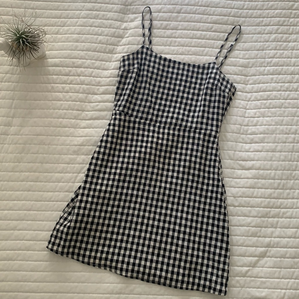 Sawyer Black and White Gingham Mini Dress
Lulus